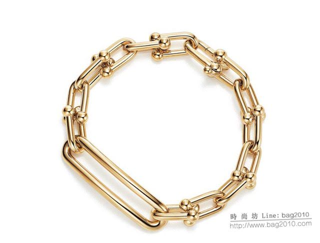 Tiffany飾品 蒂芙尼女士專櫃爆款HardWear鏈環手鏈 Tiffany關節U型手鏈  zgt1689